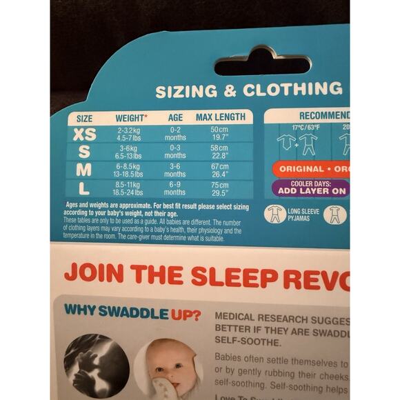 Love to Dream Baby Gray Swaddle Up Swaddle Wrap Original Size Small NEW LOT OF 2 - Picture 5 of 7